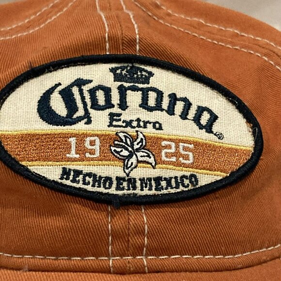 Corona extra Hat HTF Color 2007 Bio-Domes  Cap Bottle Opener Orange Worn Twice - Picture 2 of 10